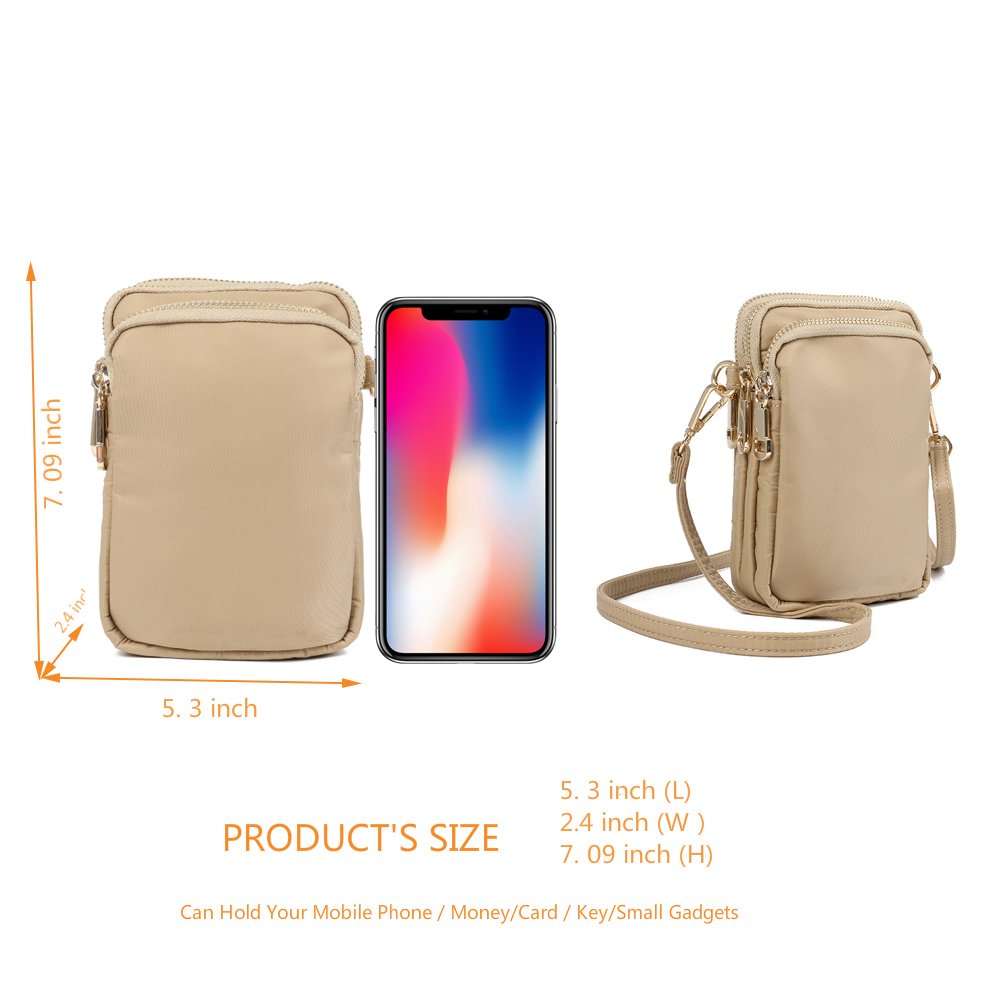 crossbody purses,HAIDEXI Small Crossbody Bags Cell Phone Purse Smartphone Wallet For Women (A-WHITE)