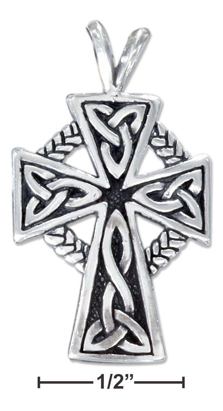 Sterling Silver Celtic Cross Pendant 