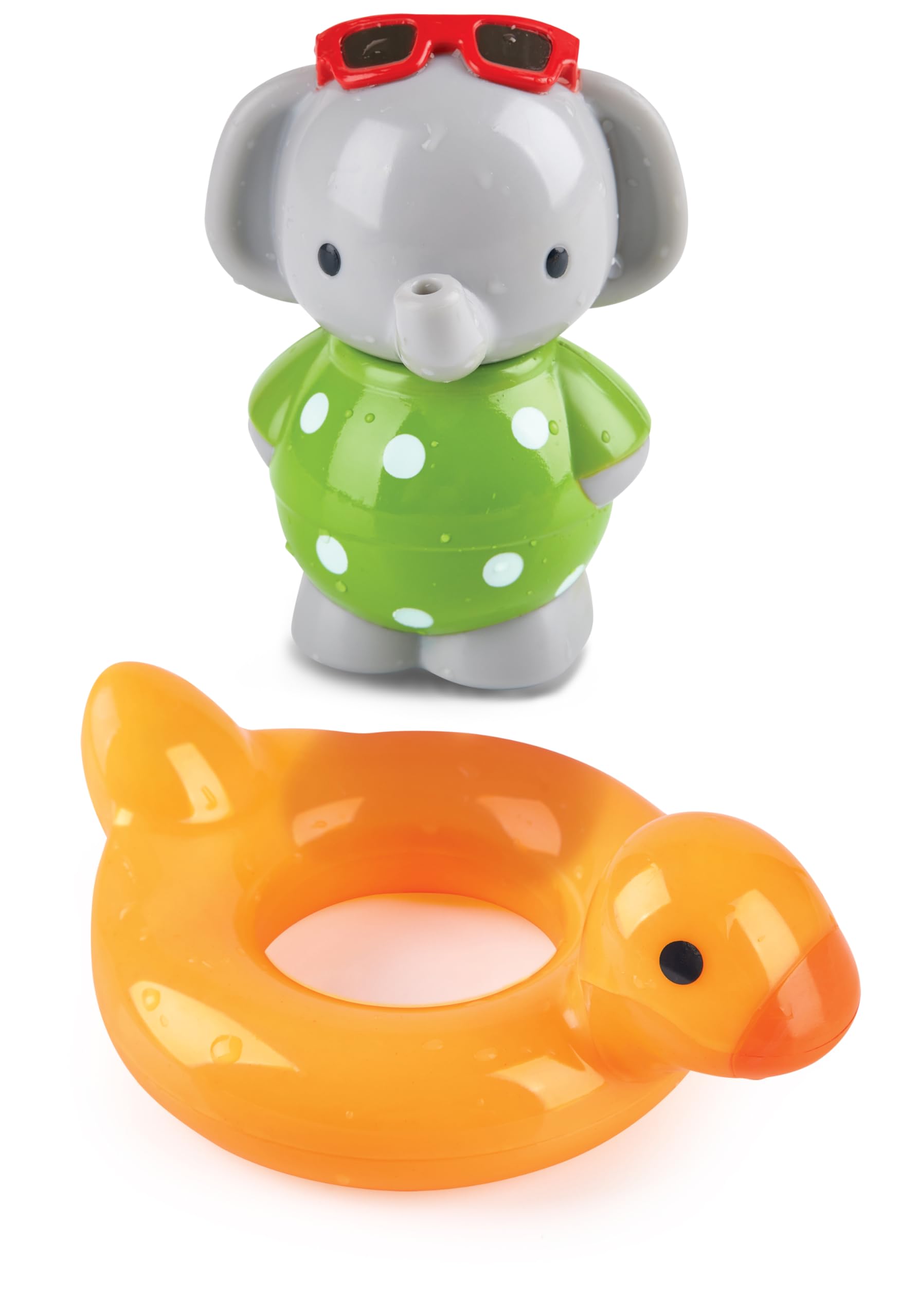 Hape Spin Splash 'n' Swim Elephant, Fun Bath & Water Play Toys for Babies, Non-Toxic, Easy-to-Clean