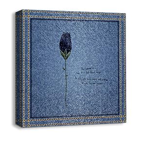 Canvas Wall Art Beautiful Jeans Fabric...