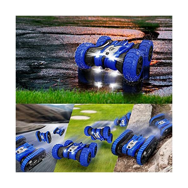 Swonuk-Remote-Control-Car-for-6-12-Years-Old-Kids-2-in-1-Tire-Switching-RC-Stunt-Car-4WD-24Ghz-Double-Sided-Tumbling-Stunt-Car-360-Flips-RC-Tracked-Vehicle-for-Boys-Girls-Gift-Blue Swonuk Remote Control Car for 6-12 Years Old Kids, 2 in 1 Tire Switching RC Stunt Car 4WD 2.4Ghz Double Sided Tumbling…