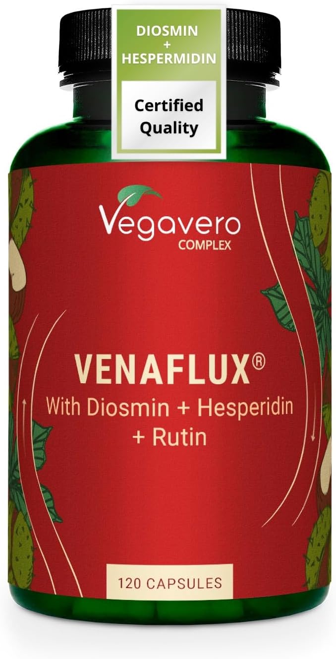 Vegavero Circulation Booster Venaflux Complex 120 Capsules Vegan