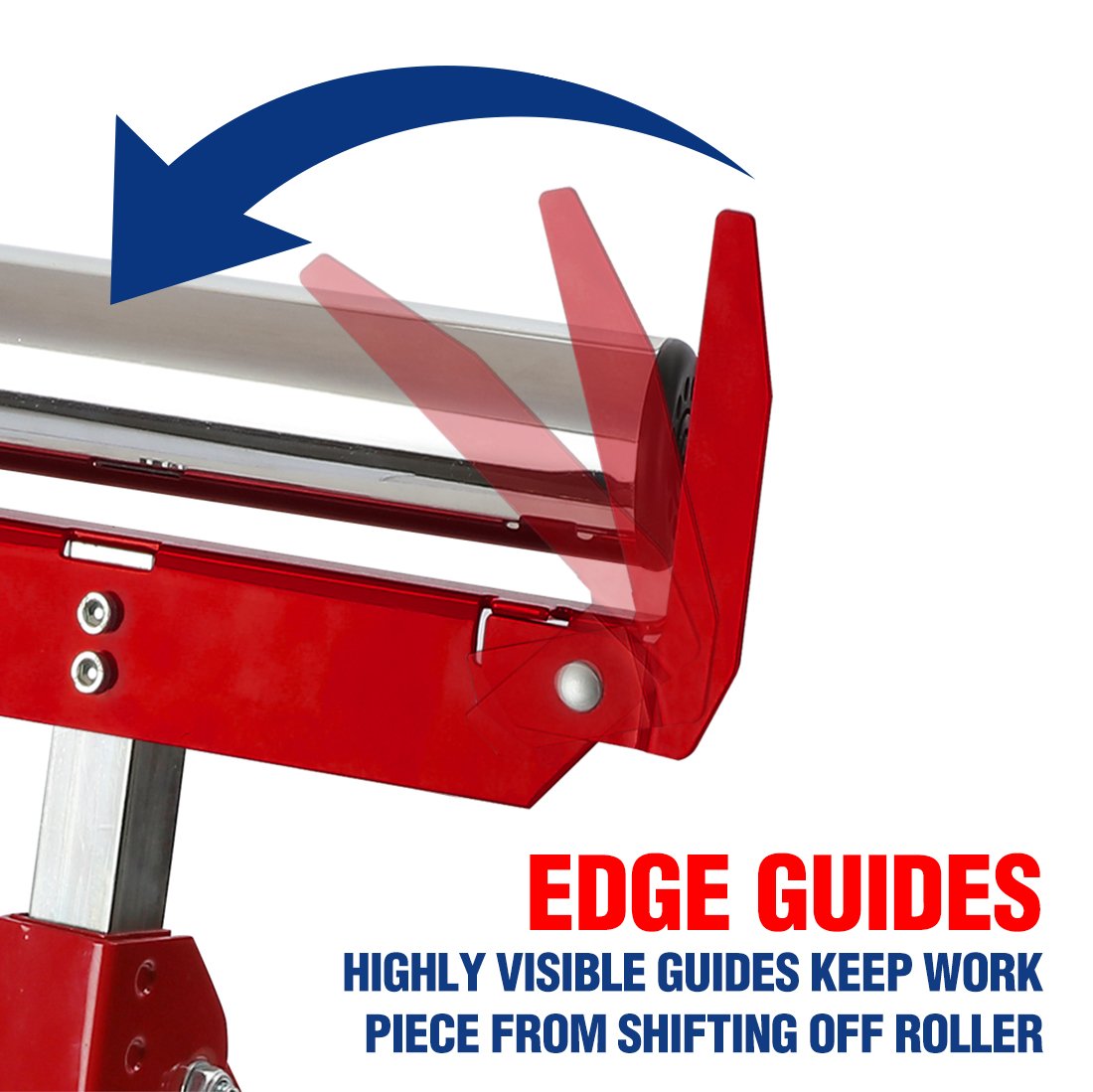 WORKPRO Folding Roller Stand Height Adjustable, Heavy Duty 250 LB Load