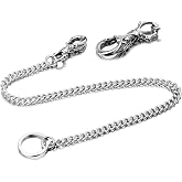 TIASRI Full Stainless Steel Anti-Lost Keychain Firm Secure Key Chain Never Rust, Bend or Break