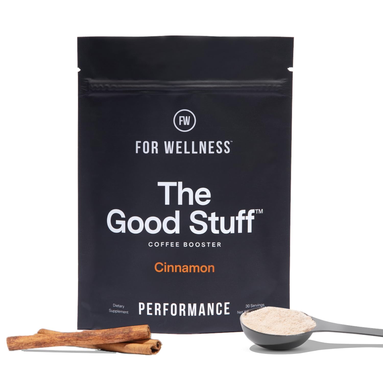 For Wellness The Good Stuff Performance – Coffee Booster | Collagen + MCT Powder Supplement with L-Theanine and Antioxidants for Jitter-Free Energy & Stamina | Non-Dairy, Keto-Friendly, 30 Servings