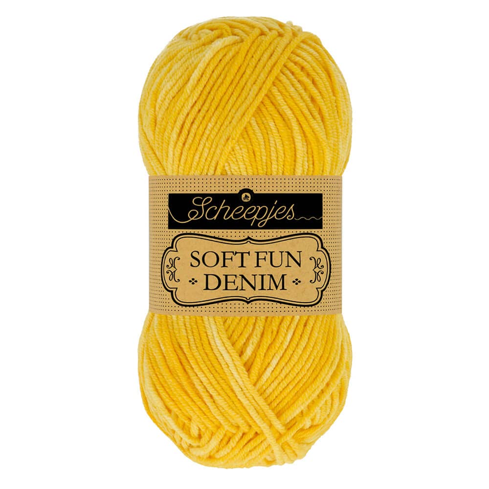 Scheepjes Softfun Denim 1x50g (Yellow 520) โ image 1