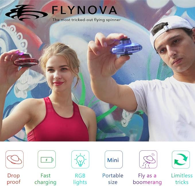 light up flying spinner
