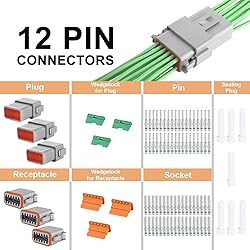 JRready ST6117 DT Series Connector 12 Pin Gray