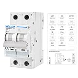 MOLLOM DC 2 Pole Miniature Circuit Breaker,400V
