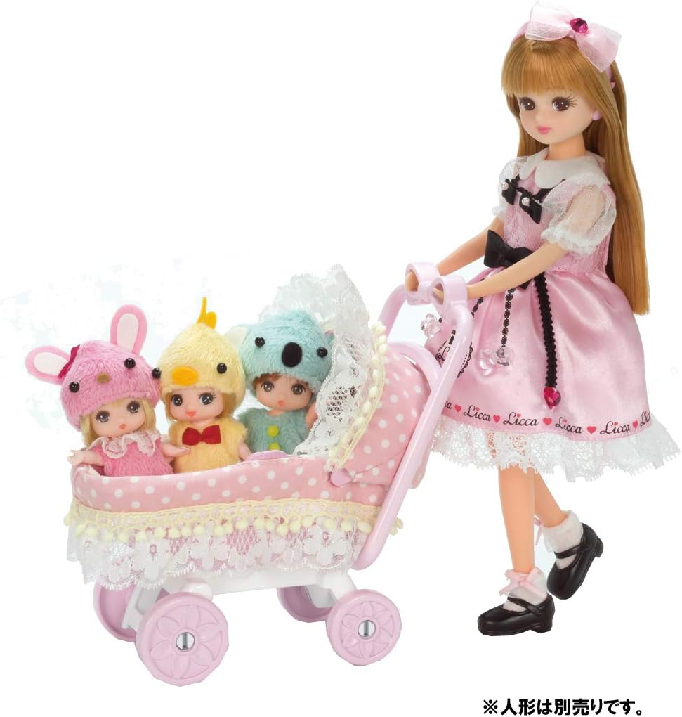 Amazon リカちゃん Lf 11 みつごのあかちゃん ベビーカー お世話パーツ おもちゃ