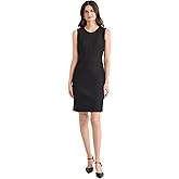 Kasper Women's Sleeveless Sheath Dress with Waist Detail