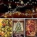 Etercycle Outdoor Solar Patio Umbrella String Lights Solar Powered Bright 8 Modes 104LED Lights Included 3*AA 800mAh Battery,for Beach Deck Umbrella Garden Party Christmas Outdoor Decoration