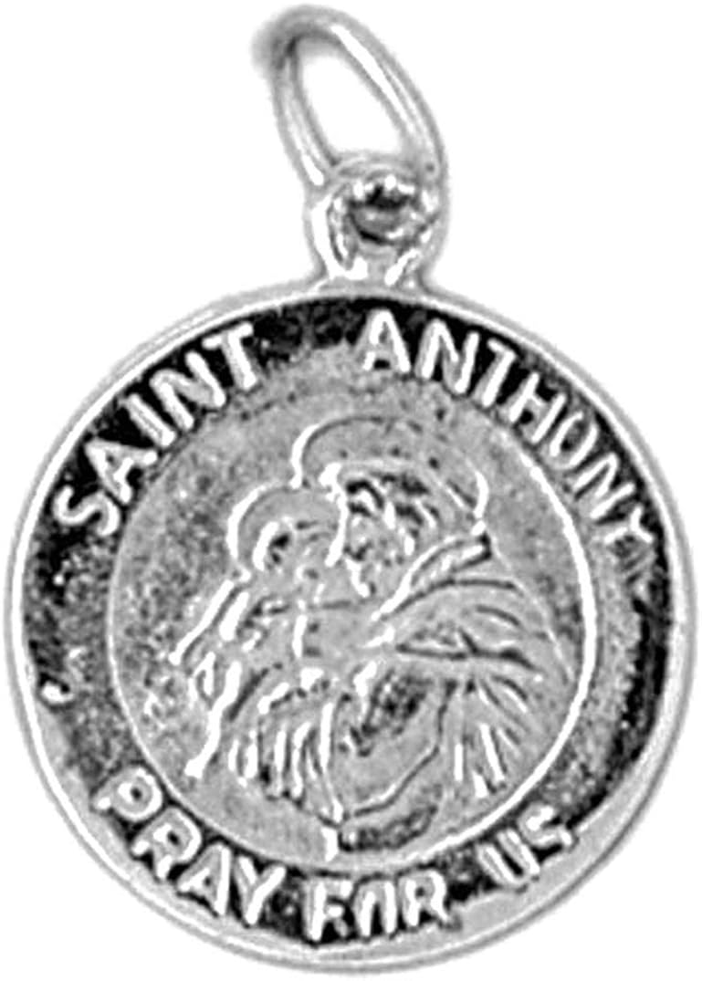 Amazon.com: Jewels Obsession St. Anthony Pendant | Sterling Silver 925 St. Anthony Pendant - 20 