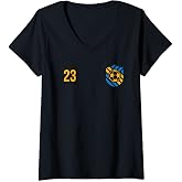 Womens Flag Ukraine V-Neck T-Shirt