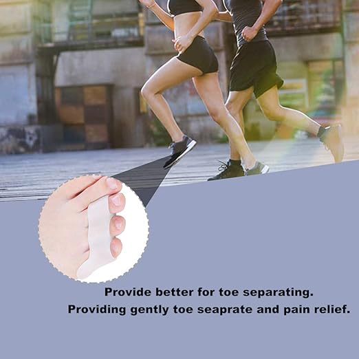 Amazon.com: Mcvcoyh Pinky Toe Cushion Splint,Little Toe Separator & Space rwith Loop, Updated Triple Gel Toe Straightener for Tailors Bunion Pain Relief 8 ...