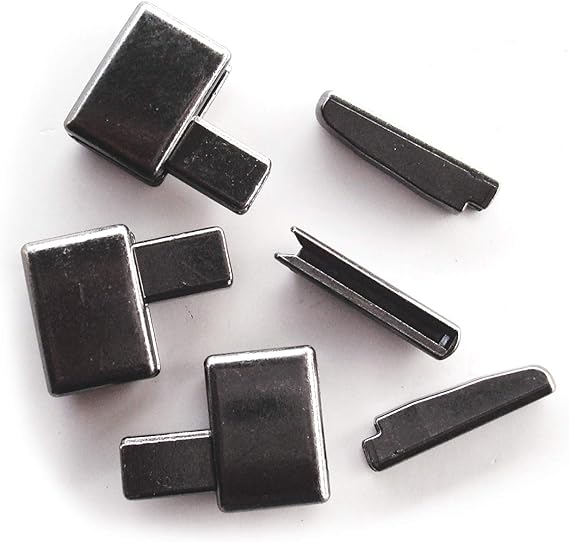 6 pcs 15 Down Jackets Metal Zipper Retainer Box and Zipper