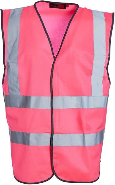 Blackrock Pink Hi Vis Vest - Safety Workwear Reflective PPE Mens Womens Size
