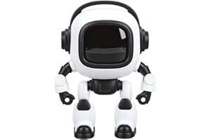 Luocute AI Robot Companion, Interactive Talking Robot with Dynamic Blue Eye Expressions and Multifunctional Modes, Switch Bet