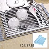 NEX Over the Sink Roll Up Dish Drying Rack