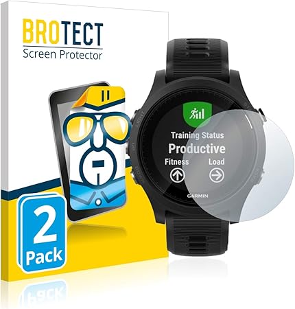 BROTECT Protector Pantalla Compatible con Garmin Forerunner 935 Protector Transparente (2 Unidades) Anti-Huellas