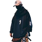 MFCT Men's Embroidered I-tech Sweatshirt with Funnel Hoodie