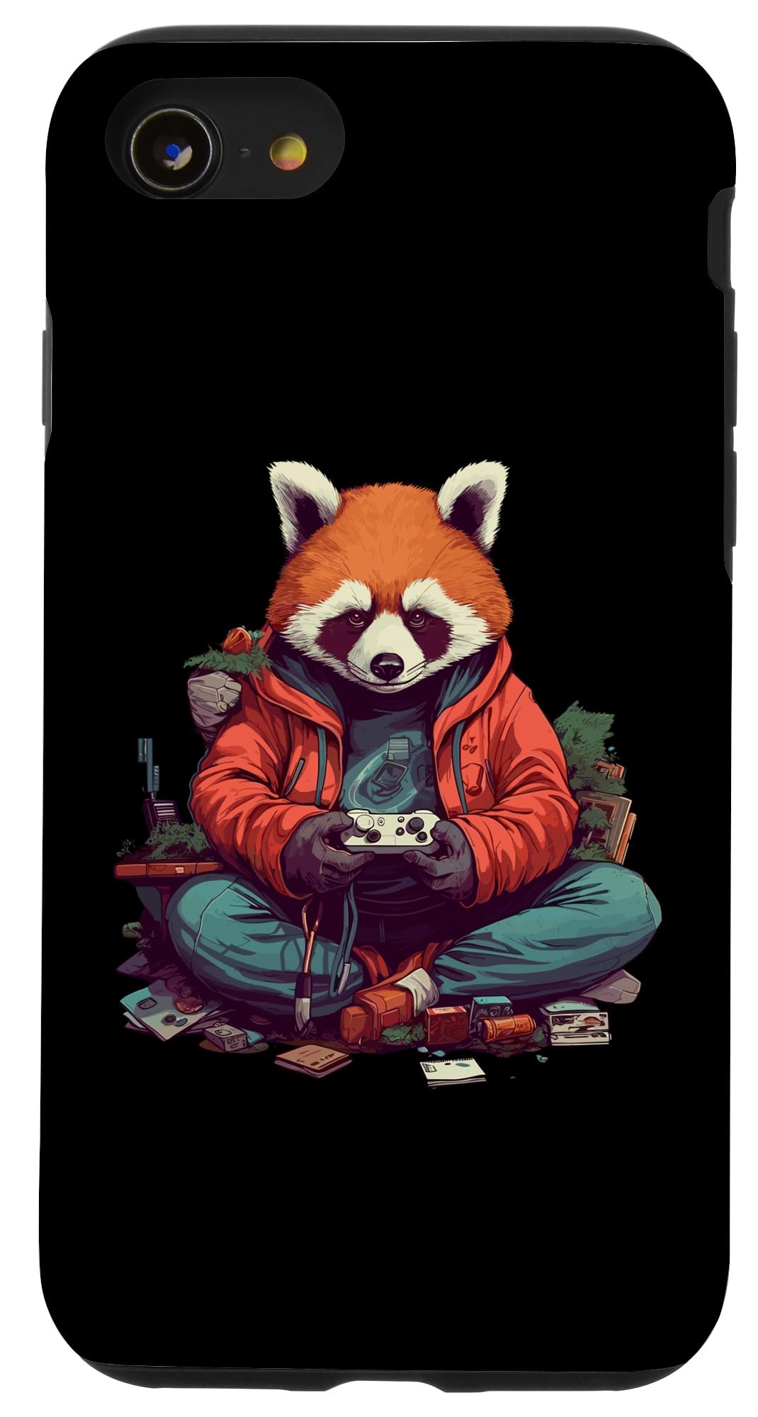 iPhone SE (2020) / 7 / 8 Red Panda Gamer Anime Video Gaming Case