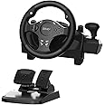 DOYO Gaming Racing Wheel, Steering Wheel for PC, 270 Degree Driving Force Sim Game Steering Wheel with Responsive Gear and Pedals for PC/PS3/PS4/XBOX ONE/XBOX 360/Nintendo Switch/Android