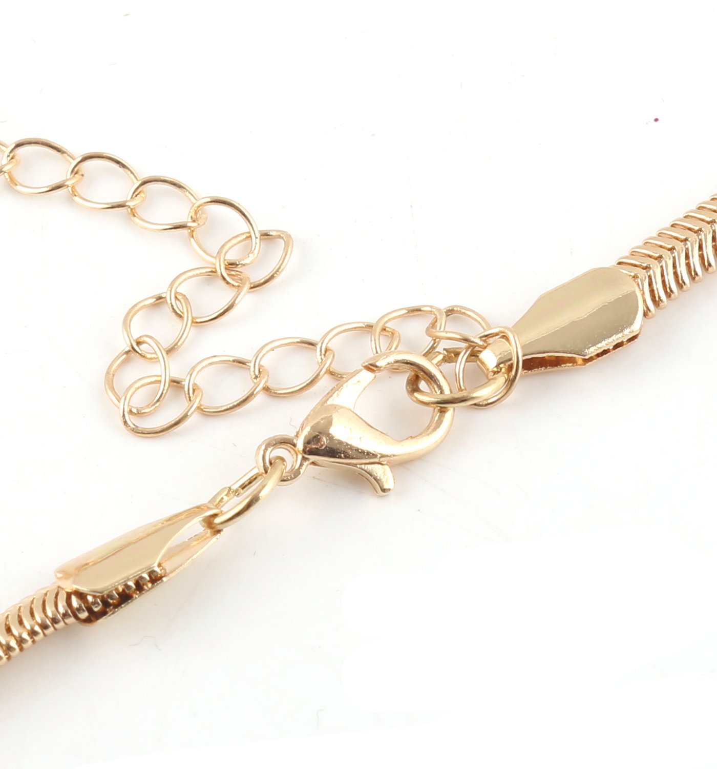 VOGUEKNOCK Long Knotted Necklace Flat Snake Chain with Tassel Pedant Y Lariat Necklace Gold