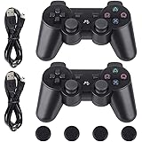PS3 Controller-Six Axis Retropie Controller Support Wireless Bluetooth Dual Shock for Playstation 3 with Charging Cable and J