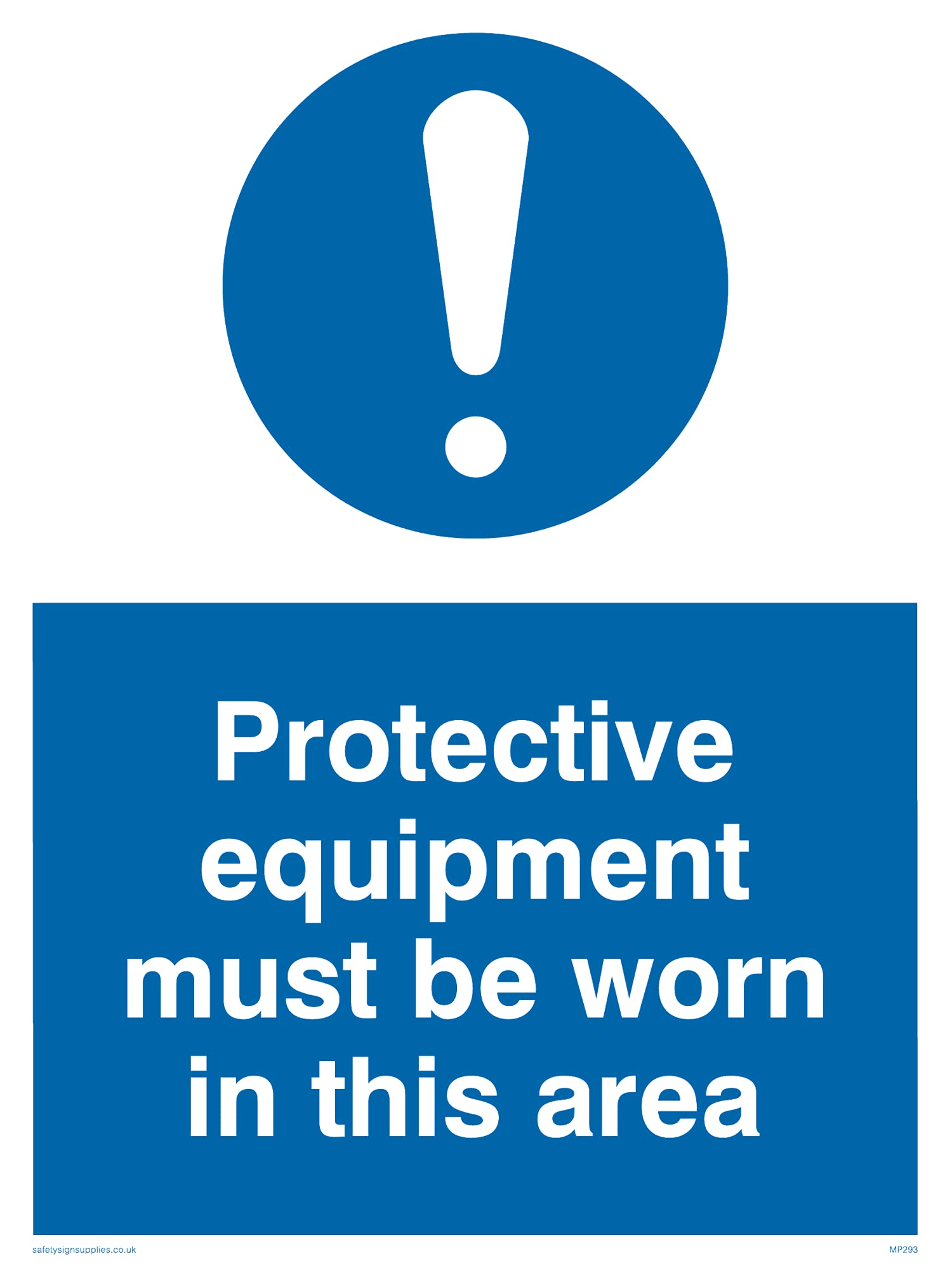 Pack of five - Ppe In This Area Sign - 150x200mm - A5P