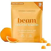 Beam Creatine Gummies – Creatine Monohydrate Gummies with 5g Creatine, Sugar Free, Muscle Strength & Workout Recovery Support