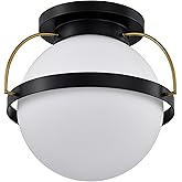 Nuvo Lakeshore - 1 Light Large Flush Mount-15.63 Inches Tall and 18 Inches Wide-Matte Black Finish
