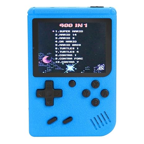 Housesczar 3 inch Handheld Retro FC Game Console Built-in 400 Games 8 Bit Game Player