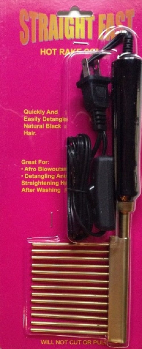 Straight Fast Hot Rake Comb, Brass