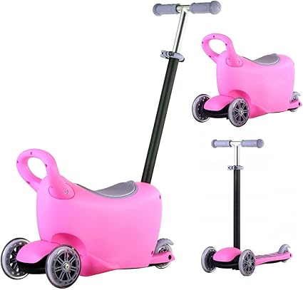 light up scooter pink