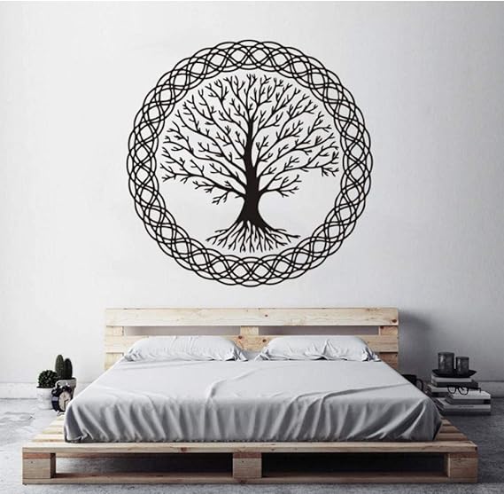 Vinilo Tatuajes De Pared Árbol De La Vida Patrón Complejo Familia