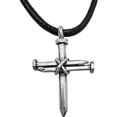 FORGIVEN JEWELRY Antique Nail Cross Necklace