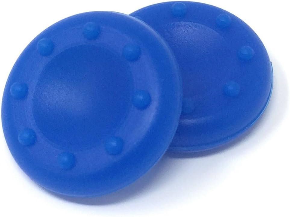 2 X BLUE PS4 - PS3 - XBOX ONE - XBOX 360 - Controller Rubber Thumbstick Grips Thumb Stick Grip Pads