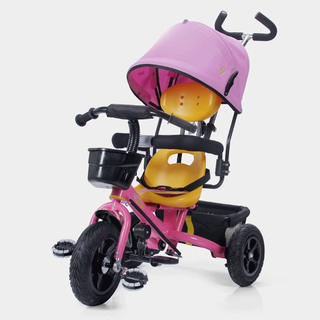 45 B07c6y5t3s Pink Color 子供用三輪車1 5赤ちゃん用自転車ベビーカー子供用自転車子供用車 青 赤 ピンク 85 100cm 子ども用自転車 良質 Rumble Media