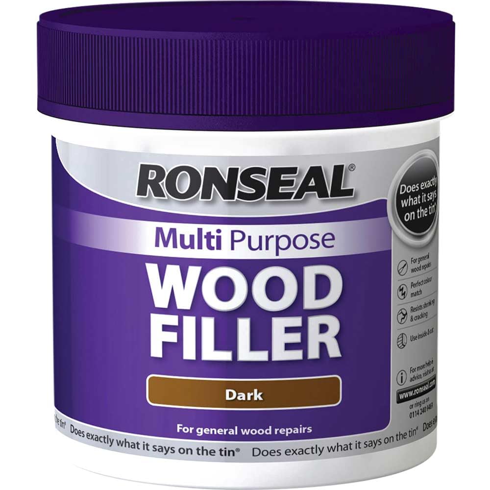 Ronseal MPWFD465 465 g Multi-Purpose Wood Filler Tub - Dark