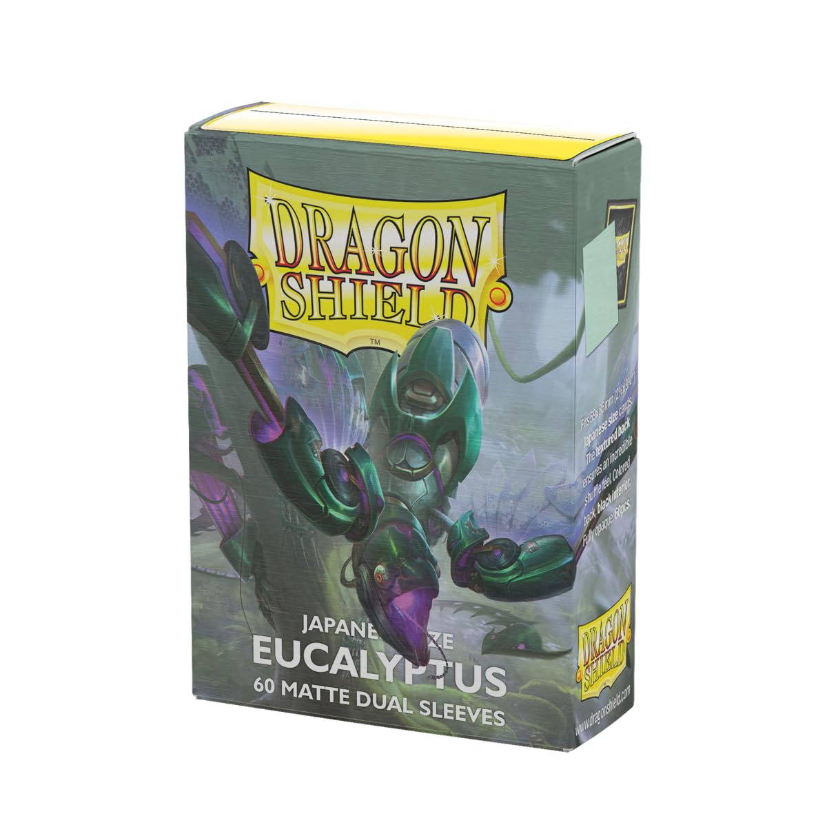 Dragon Shield - Matte Dual - Japanese Size Card Sleeves | 60 CT - Smooth & Tough Premium TCG Sleeves - Compatible with Yu-Gi-Oh, Naruto, Cardfight & Vanguard | Eucalyptus โ image 1
