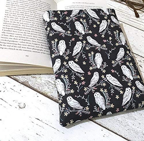 Metallic Owl Book Buddy - Padded Book Sleeve, 4 Sizes, Paperback/Hardback Cover