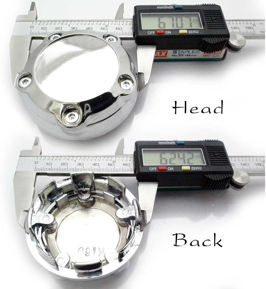4PCS Hub Caps Wheel center cap D1=63mm. D2=67mm.