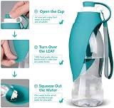 BePetMia Water Bottle Travel Portable for Dogs 580 ml Green view 3
