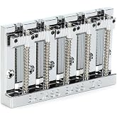 Leo Quan Badass V 5-String High-mass Bass Bridge - Chrome