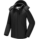 CAMELSPORTS Men's Winter Jacket, Windproof Waterproof Ski Snow Coat, Thermal Insulated Puffer Parka for Cold Weather
