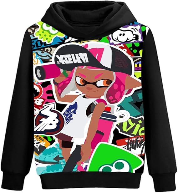 BBjhdfmer Splatoon Pullover Sweatshirt Männer HerbstWinter Hoodie Tops