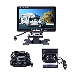 Camecho Vehicle Backup Camera 7" Monitor,18 IR