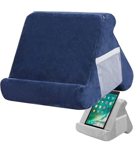 Missmisq Coussin De Support Pour Tablette Ajustable - Multi-angles, Avec Poche De Rangement - 9