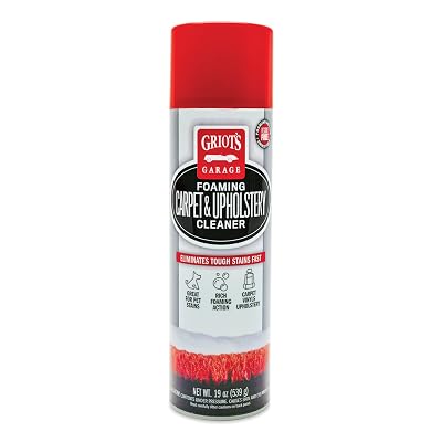 Griot's Garage Foaming Carpet and Upholstery Cleaner for Car Floor Mats, Vinyl, Plastic, Micro Fiber Seats, and Pet Stains, 11298, 19oz